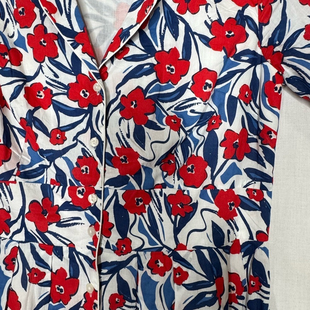 Seasalt Cornwall Womens Organic Cotton Lottie Charlotte Midi Dress Sz 6 Floral - Picture 5 of 10